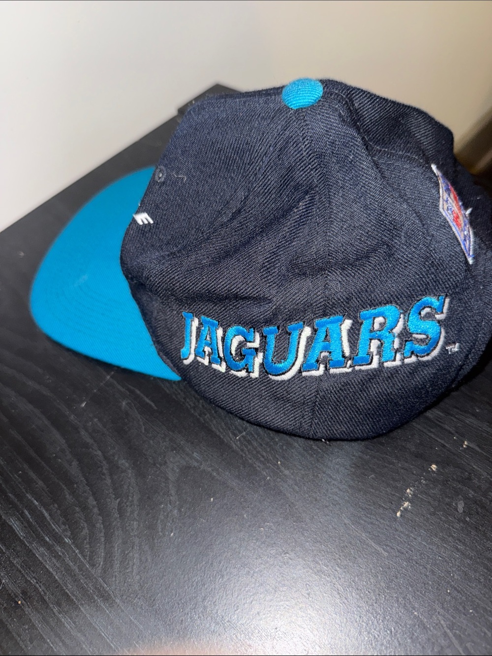 Jacksonville Jaguars Vintage Snapback Hat - Teal & Black - Picture 2 of 4